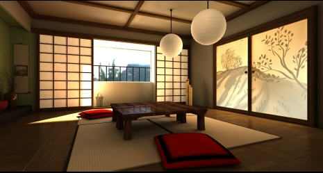 Tradiční japonský nábytek