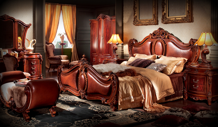 Zámecký nábytek luxusní ložnice